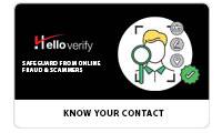 Hello Verify Know your Contact E-Gift