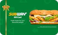 Subway Subway E-Gift Card gift card